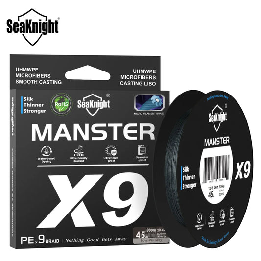 SeaKnight Brand X9 Series 150M Braided Fishing Line 9 Weaves PE Smooth Multifilament Fishing Line anti-UV Coating Sea Fishing