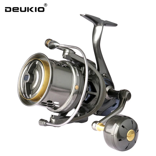 DEUKIO Long Shot Jigging Spinning Reel – 44lb Drag, 8+1 Bearings, Sizes 8000–12000