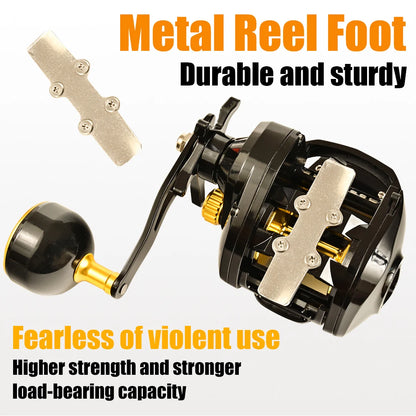 Digital Surf Fishing Reel – Aluminum Alloy, 6.3:1 High-Speed, 12kg Drag Power