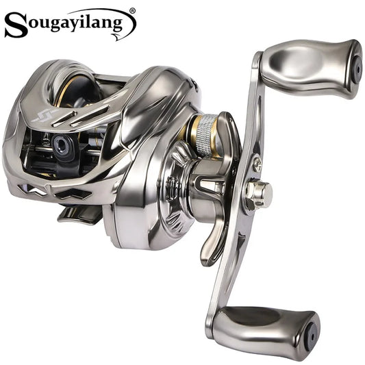 Sougayilang Baitcasting Reel – 7.2:1 Gear Ratio, 8kg Drag, Aluminum Spool