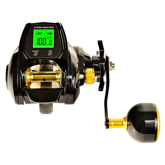 Digital Surf Fishing Reel – Aluminum Alloy, 6.3:1 High-Speed, 12kg Drag Power